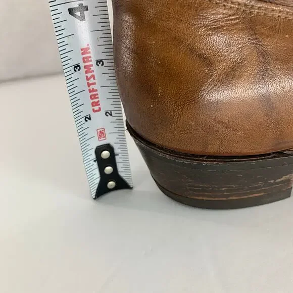 Texas Brand Western Cowboy Boots Brown Men's Size 9M - Picture 11 of 16